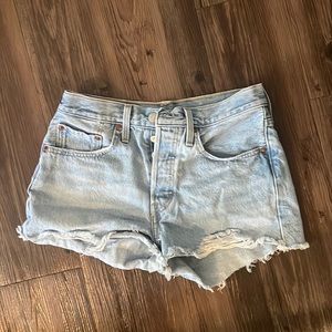 Levi’s 501 high rise shorts